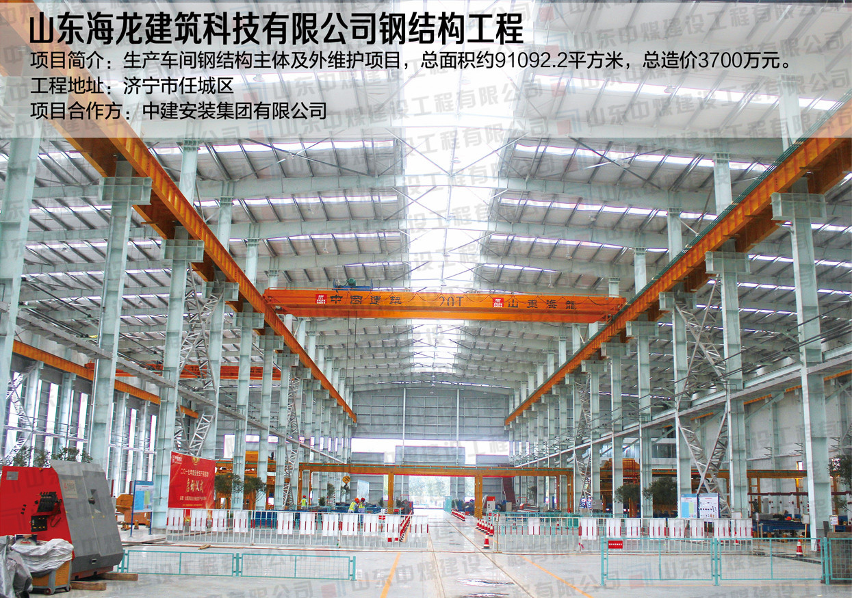 山東海龍建筑科技有限公司鋼結構工程
